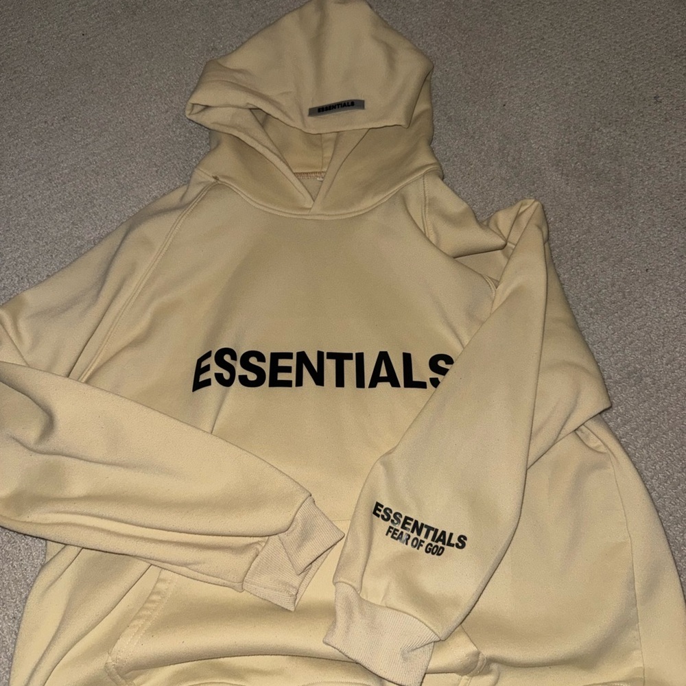 Essentials Light Tan Hoodie